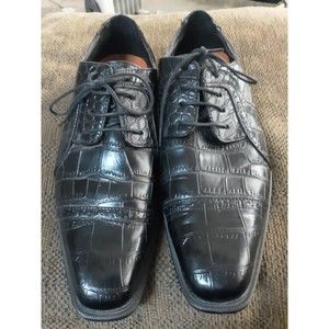 Mens Antonio Cerrelli Elite Blk Dress Shoes Sz 9.5